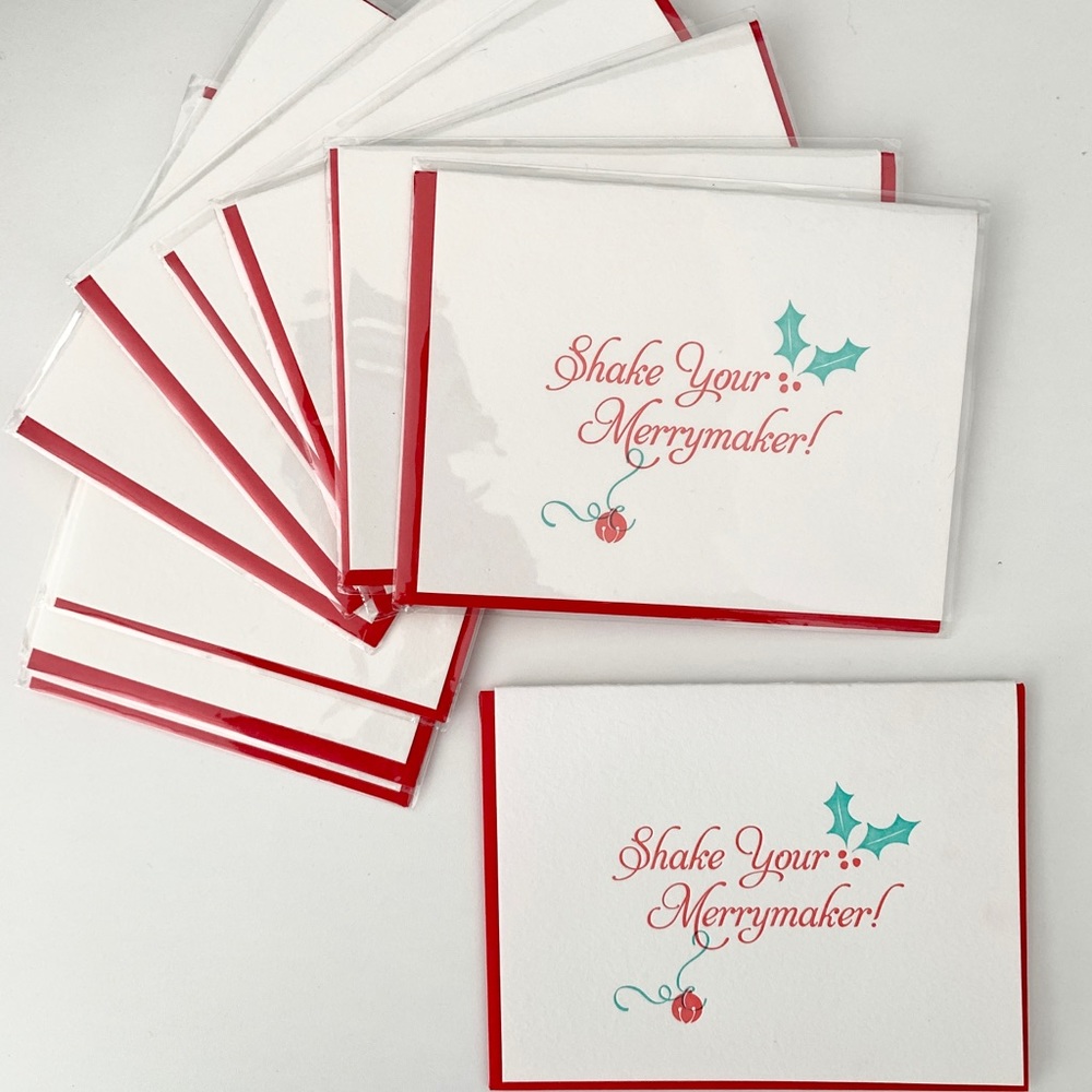 Fun Holiday Card Set 10 Shake Your Merrymaker